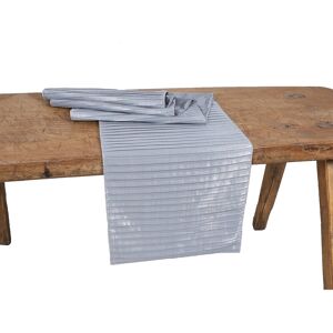 Manor Luxe Moonbeam Contracted Table Runner, 15 by 70-Inch, Gold Dark Grey 70.0 In. X 15.0 In. X 0.2 In. Manor Luxe Moonbeam Contracted Table Runner, 15 by 70-Inch, Gold Dark Grey 70.0 In. X 15.0 In. X 0.2 In.