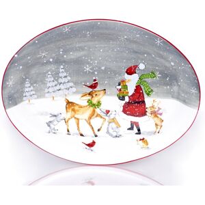 Red Vanilla Holiday Cheer Oval Platter 14.75 Multi 14.75 In. L X 14.75 In. W Red Vanilla Holiday Cheer Oval Platter 14.75 Multi 14.75 In. L X 14.75 In. W