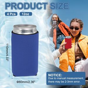 Unique Can Sleeve Can Cooler, Neoprene Beer Bottle Cover - 12oz Dark Blue 12oz Unique Can Sleeve Can Cooler, Neoprene Beer Bottle Cover - 12oz Dark Blue 12oz