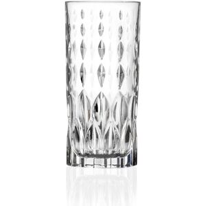 Set of 6 Crystal - Glass - Highball - Designed - 13 oz. - Made in Europe - by Majestic Gifts Inc. Clear Set of 6 Set of 6 Crystal - Glass - Highball - Designed - 13 oz. - Made in Europe - by Majestic Gifts Inc. Clear Set of 6