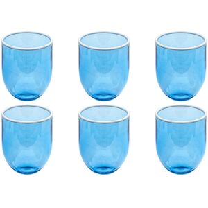 Abode Homewares Contrast Acrylic Stemless Wine Glass - Blue - 15 oz - Set of 6 Blue Set of 6 Abode Homewares Contrast Acrylic Stemless Wine Glass - Blue - 15 oz - Set of 6 Blue Set of 6