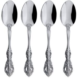 Oneida Michelangelo Fine Flatware Teaspoons, Set Of 4 Stainless Service for 4 Oneida Michelangelo Fine Flatware Teaspoons, Set Of 4 Stainless Service for 4