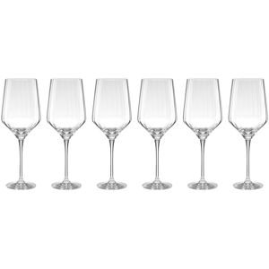 Lenox Tuscany Classics Angled Optic Wine Glasses, Set of 6 Clear Set of 6 Lenox Tuscany Classics Angled Optic Wine Glasses, Set of 6 Clear Set of 6