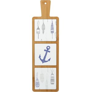 Pavilion Lake Bamboo & Ceramic Tile Trivet - 16.5 Multi 16.5 Pavilion Lake Bamboo & Ceramic Tile Trivet - 16.5 Multi 16.5