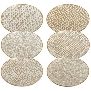 Certified International Mosaic Gold Plated 6 Gold 6-inch Certified International Mosaic Gold Plated 6 Gold 6-inch