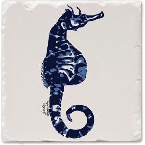Thirstystone Indigo Seahorse 4Pack Stone Coaster with Protective Cork Backing Made in The USA 4 Multi-Color 4.0 In. L X 4.0 In. W X 0.5 In. D Thirstystone Indigo Seahorse 4Pack Stone Coaster with Protective Cork Backing Made in The USA 4 Multi-Color 4.0 In. L X 4.0 In. W X 0.5 In. D