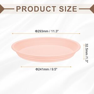 Unique Plastic Plant Saucer Round Drip Trays Flower Pot Saucers Flower Base Bottom Drainage Tray for Indoors Outdoors Planter Rose Pink 9.5 Unique Plastic Plant Saucer Round Drip Trays Flower Pot Saucers Flower Base Bottom Drainage Tray for Indoors Outdoors Planter Rose Pink 9.5