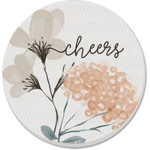CounterArt Cheers 4 Pack Absorbent Stone Coaster with Protective Cork Backing Made in The USA 4 Multi 4.0 In. L X 4.0 In. W X 0.5 In. D CounterArt Cheers 4 Pack Absorbent Stone Coaster with Protective Cork Backing Made in The USA 4 Multi 4.0 In. L X 4.0 In. W X 0.5 In. D