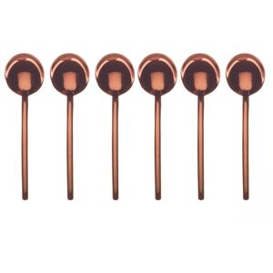 Mepra Due Espresso Spoon Set - 6 Pieces - Bronze Bronze Service for 1 Mepra Due Espresso Spoon Set - 6 Pieces - Bronze Bronze Service for 1