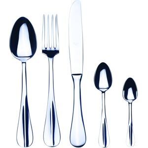 Mepra Roma Flatware Set with Moka Spoons - 30 Pieces - Stainless Steel Silver Service for 6 Mepra Roma Flatware Set with Moka Spoons - 30 Pieces - Stainless Steel Silver Service for 6