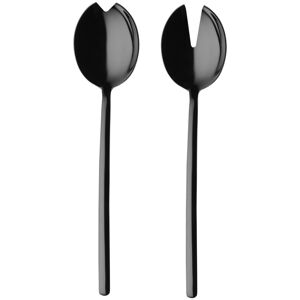 Mepra Stainless Steel w/PVD Titanium Coating Due Oro Nero Salad Servers (Fork and Spoon) Service for 1 Mepra Stainless Steel w/PVD Titanium Coating Due Oro Nero Salad Servers (Fork and Spoon) Service for 1