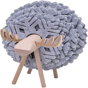 Denislawn Sheep Shape Coasters for Drink,Funny Felt Cup Pads 12Pcs Grey Denislawn Sheep Shape Coasters for Drink,Funny Felt Cup Pads 12Pcs Grey