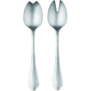 Mepra Stainless Steel Dolce Vita Pewter Salad Servers (Fork and Spoon) Service for 1 Mepra Stainless Steel Dolce Vita Pewter Salad Servers (Fork and Spoon) Service for 1