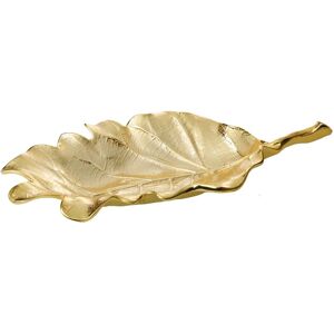 Classic Touch Gold Leaf Shaped Serving Tray Gold 10.75 In. L X 5.5 In. W X 2.0 In. H Classic Touch Gold Leaf Shaped Serving Tray Gold 10.75 In. L X 5.5 In. W X 2.0 In. H