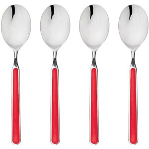 Mepra Fantasia American 4-Piece Coffee Spoon Set Red Service for 1 Mepra Fantasia American 4-Piece Coffee Spoon Set Red Service for 1