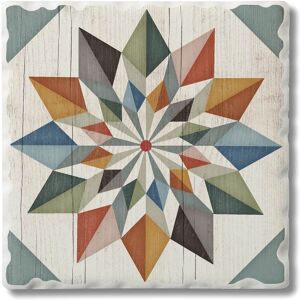 Counterart Absorbent Stone Coasters - Hex Star - Set of 4 - 4x4x1.463 4x4x1.463 Counterart Absorbent Stone Coasters - Hex Star - Set of 4 - 4x4x1.463 4x4x1.463