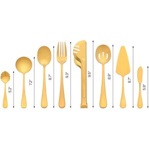 Unique 12 PCS Silverware Set, Stainless Steel Flatware Cutlery Set, Serving Utensils Set for Home Kitchen Restaurant Hotel - 12 PCS Gold 12 PCS Unique 12 PCS Silverware Set, Stainless Steel Flatware Cutlery Set, Serving Utensils Set for Home Kitchen Restaurant Hotel - 12 PCS Gold 12 PCS