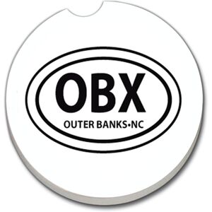 Counterart Absorbent Stoneware Car Coaster, Outer Banks, Set of 2 - 2.5 Multi 2.5 Counterart Absorbent Stoneware Car Coaster, Outer Banks, Set of 2 - 2.5 Multi 2.5
