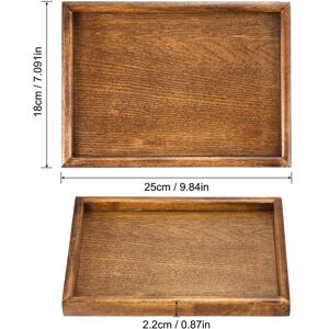 Unique Wood Serving Tray Rectangle Decorative Platter Home Kitchen Table 10x7 Inch Unique Wood Serving Tray Rectangle Decorative Platter Home Kitchen Table 10x7 Inch
