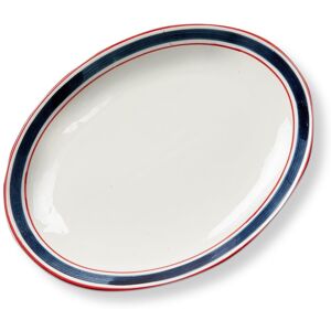 Tag Summer Stripe Serving Platter - Dishwasher Safe, 13.25 White 13.25 In. L X 1.25 In. W Tag Summer Stripe Serving Platter - Dishwasher Safe, 13.25 White 13.25 In. L X 1.25 In. W
