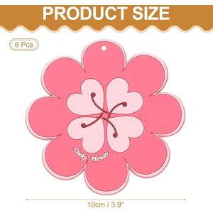 Unique Flower Drink Coasters, Heat Resistant Cup Mat Tabletop Protection for Kitchen Dining Room Pink 0.01 In. W X 0.01 In. D Unique Flower Drink Coasters, Heat Resistant Cup Mat Tabletop Protection for Kitchen Dining Room Pink 0.01 In. W X 0.01 In. D
