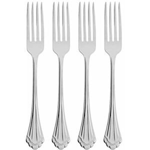 Oneida Marquette Fine Flatware Salad Forks, Set of 4 Stainless Service for 4 Oneida Marquette Fine Flatware Salad Forks, Set of 4 Stainless Service for 4