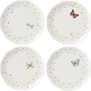 Lenox Butterfly Meadow Vines 4-Piece Dinner Plate Set - 11 White 11 Lenox Butterfly Meadow Vines 4-Piece Dinner Plate Set - 11 White 11