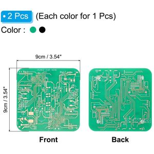Unique Coaster, PCB Coasters Circuit Board Coasters FR-4 Drink Bar Coasters for Drinks Coffee Table Bar Gifts Boy-friend Men Green Black 0.01 In. W X 0.01 In. D Unique Coaster, PCB Coasters Circuit Board Coasters FR-4 Drink Bar Coasters for Drinks Coffee Table Bar Gifts Boy-friend Men Green Black 0.01 In. W X 0.01 In. D