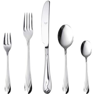 Mepra Diamante Flatware Set with Cake Forks - 30 Pieces - Stainless Steel Silver Service for 6 Mepra Diamante Flatware Set with Cake Forks - 30 Pieces - Stainless Steel Silver Service for 6