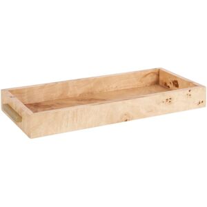Kate and Laurel Burlock Rectangle Tray with Handles - 19x8 Natural 19x8 Kate and Laurel Burlock Rectangle Tray with Handles - 19x8 Natural 19x8