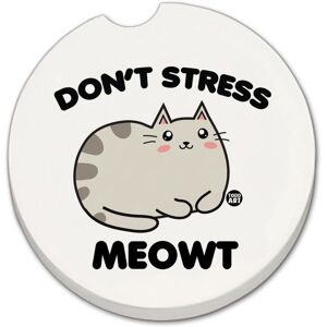 CounterArt Meowt 2 Pack Absorbent Stone Coaster for Vehicle Cup Holder 2.6” Diameter Manufactured in The USA Multi 2.5 In. L X 2.5 In. W X 1.0 In. D CounterArt Meowt 2 Pack Absorbent Stone Coaster for Vehicle Cup Holder 2.6” Diameter Manufactured in The USA Multi 2.5 In. L X 2.5 In. W X 1.0 In. D
