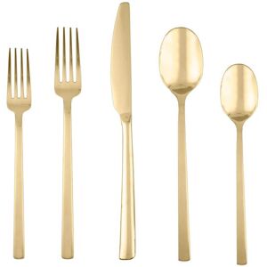 Cambridge Beacon Gold Mirror 20-Piece Flatware Set Gold Service for 4 Cambridge Beacon Gold Mirror 20-Piece Flatware Set Gold Service for 4