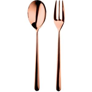 Mepra Stainless Steel w/PVD Titanium Coating Line Bronzo Serving Set (Fork and Spoon) Service for 1 Mepra Stainless Steel w/PVD Titanium Coating Line Bronzo Serving Set (Fork and Spoon) Service for 1
