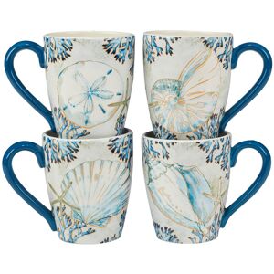 Certified International Playa Shells 18 oz. Mugs, Set of 4 Blue 13 oz. and up Certified International Playa Shells 18 oz. Mugs, Set of 4 Blue 13 oz. and up