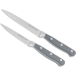 Dura Living Signature Forged High Carbon 2-Piece Kitchen Knife Set Grey See Description Dura Living Signature Forged High Carbon 2-Piece Kitchen Knife Set Grey See Description