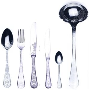 Mepra Casablanca Flatware Set - 39 Pieces Silver Service for 6 Mepra Casablanca Flatware Set - 39 Pieces Silver Service for 6