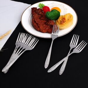 Unique Household Tableware Stainless Steel Dinner Fork 7.3 Inches Length 10 Pcs - Silver Tone Silver Tone 7.3 In. L X 0.9 In. W X 0.1 In. H Unique Household Tableware Stainless Steel Dinner Fork 7.3 Inches Length 10 Pcs - Silver Tone Silver Tone 7.3 In. L X 0.9 In. W X 0.1 In. H