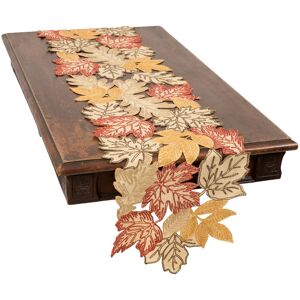 Manor Luxe Autumn Leaves Embroidered Cutwork 16 by 36-Inch Table Runner - 1636 White 1636 Manor Luxe Autumn Leaves Embroidered Cutwork 16 by 36-Inch Table Runner - 1636 White 1636