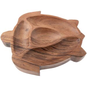 Karma Wood Shaped Serving Bowl Turtle 10.0 In. L X 9.0 In. W X 1.5 In. H Karma Wood Shaped Serving Bowl Turtle 10.0 In. L X 9.0 In. W X 1.5 In. H