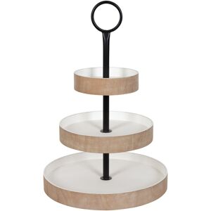 Kate and Laurel Woodmont 3 Tiered Wood Tray - 3 Tier Rustic Brown/White 3 Tier Kate and Laurel Woodmont 3 Tiered Wood Tray - 3 Tier Rustic Brown/White 3 Tier