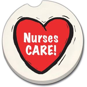 Counterart Absorbent Stoneware Car Coaster, Nurses Care, Set of 2 - 2.5 Multi 2.5 Counterart Absorbent Stoneware Car Coaster, Nurses Care, Set of 2 - 2.5 Multi 2.5