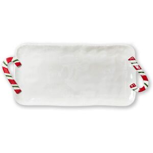 Tag Candy Cane Rectangular Serving Platter - Multicolor Ceramic Christmas Dish, 20.75 Multicolor 20.75 In. L X 9.0 In. W Tag Candy Cane Rectangular Serving Platter - Multicolor Ceramic Christmas Dish, 20.75 Multicolor 20.75 In. L X 9.0 In. W