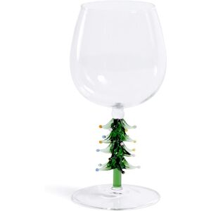 Zodax Treetop Cheers Wine Glasses - Holiday Stemware, Set of 4 Green Set of 4 Zodax Treetop Cheers Wine Glasses - Holiday Stemware, Set of 4 Green Set of 4