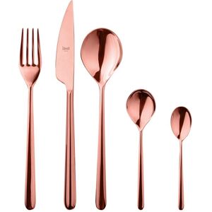 Mepra Linea Flatware Set with Moka Spoons - 30 Pieces Bronze Service for 6 Mepra Linea Flatware Set with Moka Spoons - 30 Pieces Bronze Service for 6