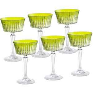 Majestic Gifts Inc. Majestic Gifts European Glass Champagne Saucer-Green- Set/6-8.7 Oz. Green Set of 6 Majestic Gifts Inc. Majestic Gifts European Glass Champagne Saucer-Green- Set/6-8.7 Oz. Green Set of 6