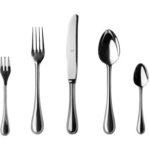 Mepra Perla Flatware Set with Cake Forks - 30 Pieces - Stainless Steel Silver Service for 6 Mepra Perla Flatware Set with Cake Forks - 30 Pieces - Stainless Steel Silver Service for 6