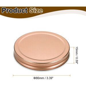 Unique Mason Jar Lids Tinplate Leak-proof Mason Canning Covers Rose Gold 3.39 Unique Mason Jar Lids Tinplate Leak-proof Mason Canning Covers Rose Gold 3.39