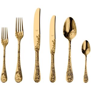 Mepra Casablanca Flatware Set - 36 Pieces Gold Service for 6 Mepra Casablanca Flatware Set - 36 Pieces Gold Service for 6