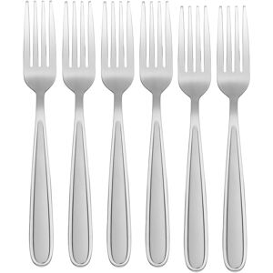 Oneida Jordan Sandblasted Everyday Dinner Forks, Set Of 6 Stainless Service for 6 Oneida Jordan Sandblasted Everyday Dinner Forks, Set Of 6 Stainless Service for 6