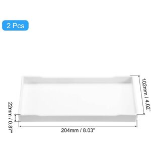 Unique 2Pcs Serving Tray Small Mini Tray Plastic Rectangular Wooden Serving Trays Decorative Ottoman Platter White 4 Unique 2Pcs Serving Tray Small Mini Tray Plastic Rectangular Wooden Serving Trays Decorative Ottoman Platter White 4